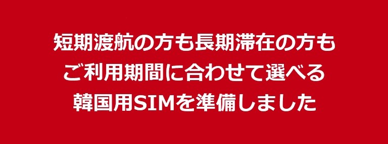 すぐに使えるSIMカード