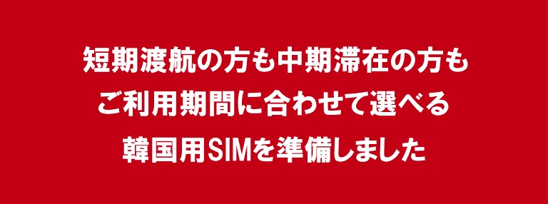 すぐに使えるSIMカード